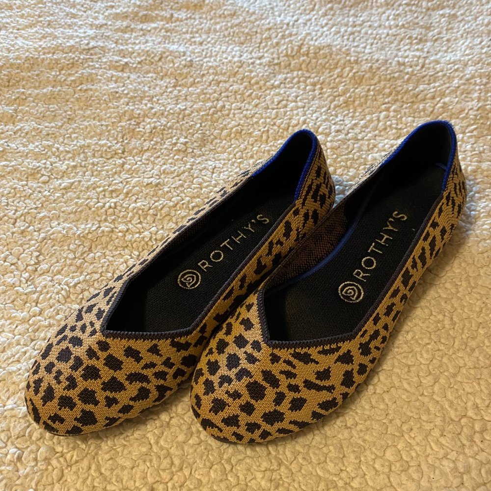 Rothy's Round-Toe Cheetah Flat - image 1